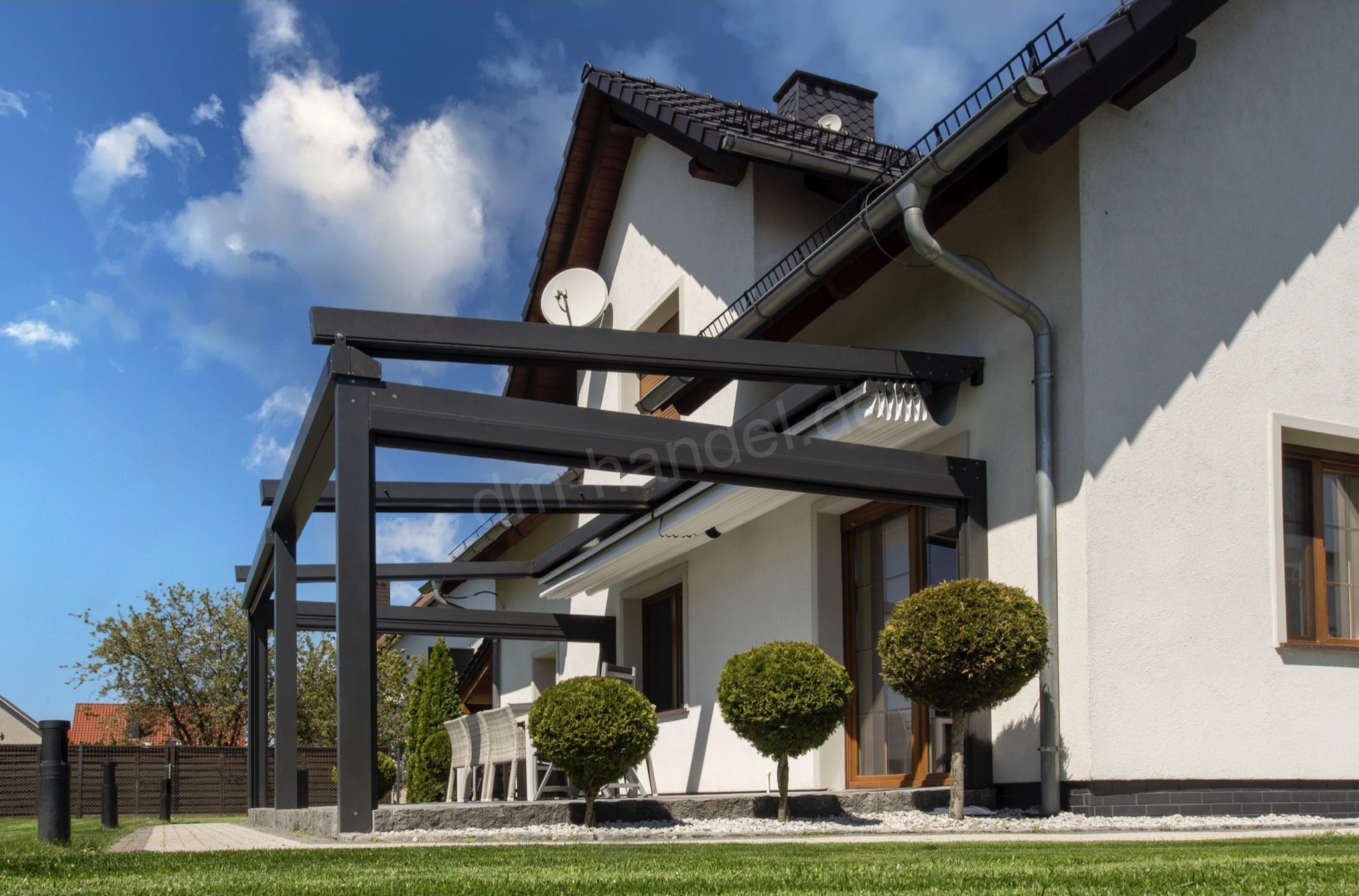 dm-handel-pergola-solid-4x4m-stoffdach-mit-motor image 5