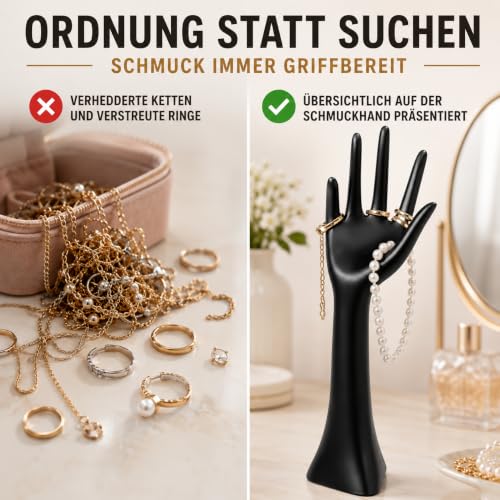 topanbieter999-home-living-schmuckhalter-hand-schwarz-kunstharz image 7