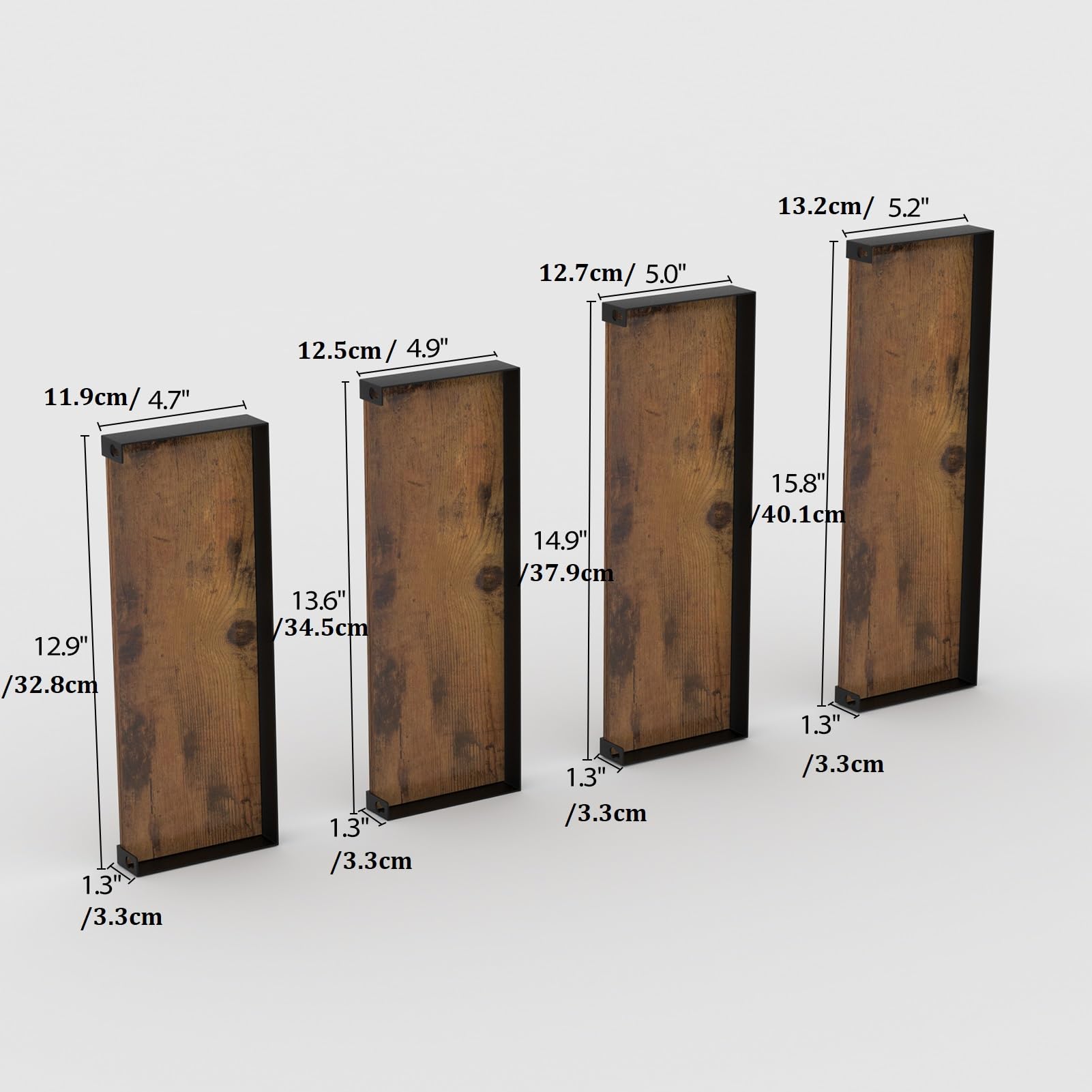 rlavbl-floating-shelves-wandregal-holz-braun-4er-set-rustikal image 3