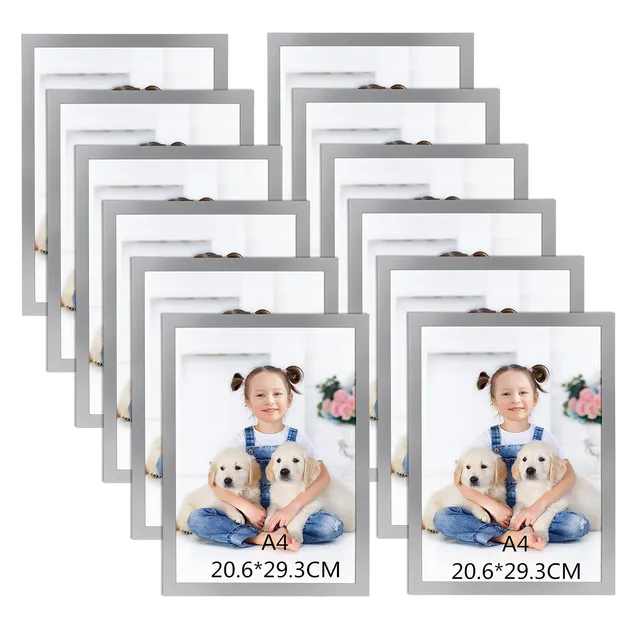 rlavbl-magnetrahmen-a4-silber-12er-set-selbstklebend-pvc image 1