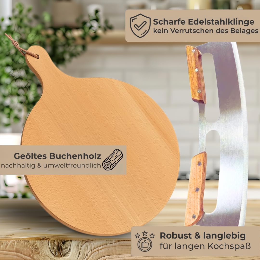 topanbieter999-pizzaschneider-pizzabrett-set-buche-31-5cm image 3
