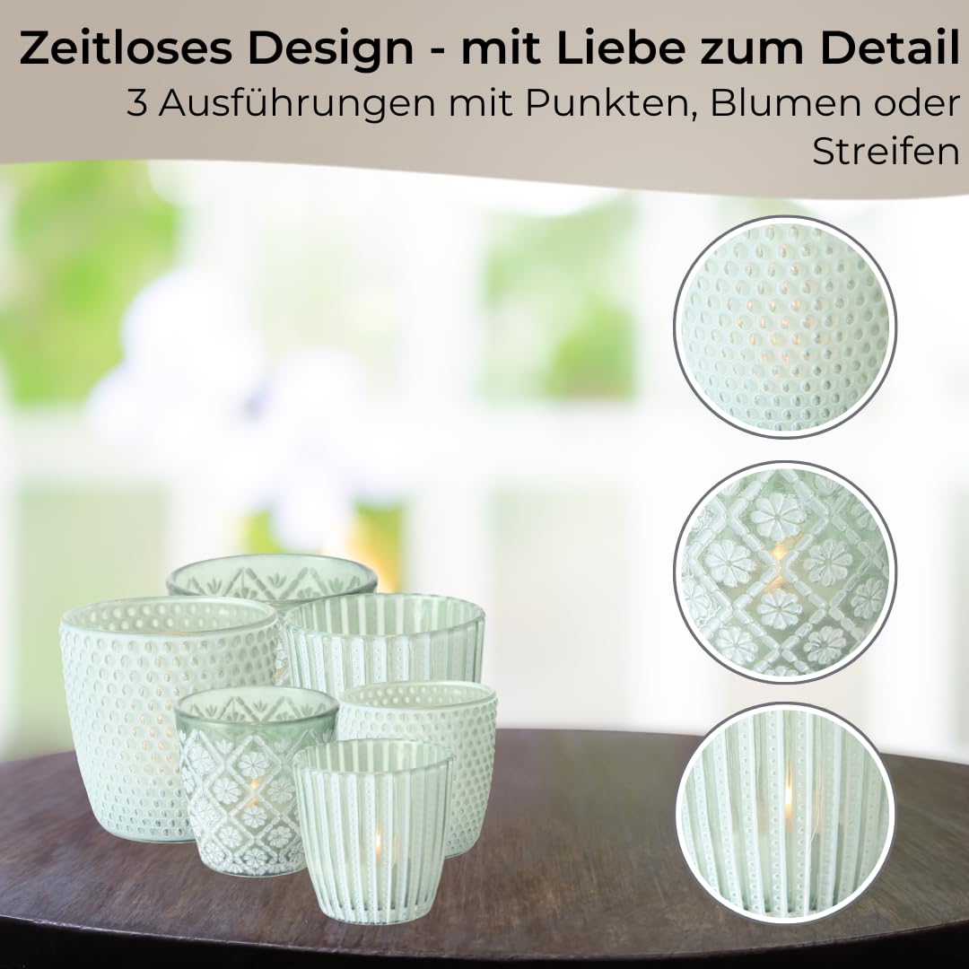 topanbieter999-home-living-teelichthalter-6er-set-gr-n-wei-glas image 3