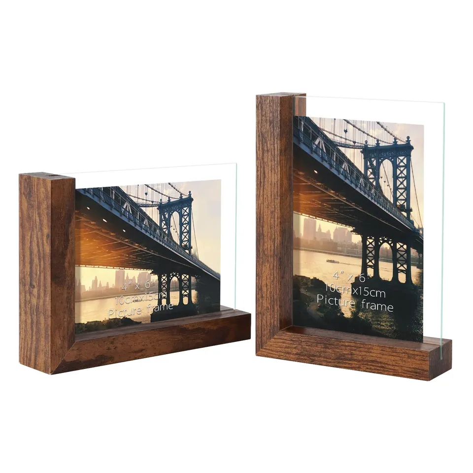 rlavbl-bilderrahmen-10x15-glas-braun-2er-set-holzfu image 1