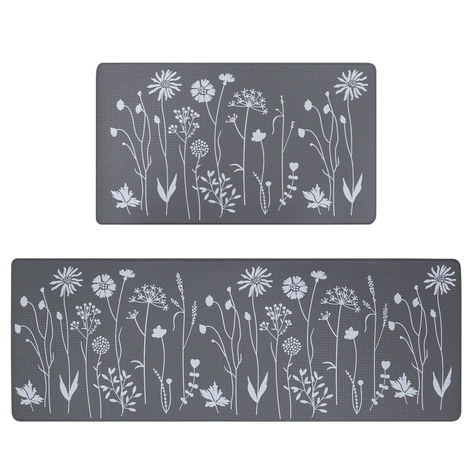 rlavbl-k-chenteppich-grauwei-2er-set-pvc-43x120-43x75 image 1