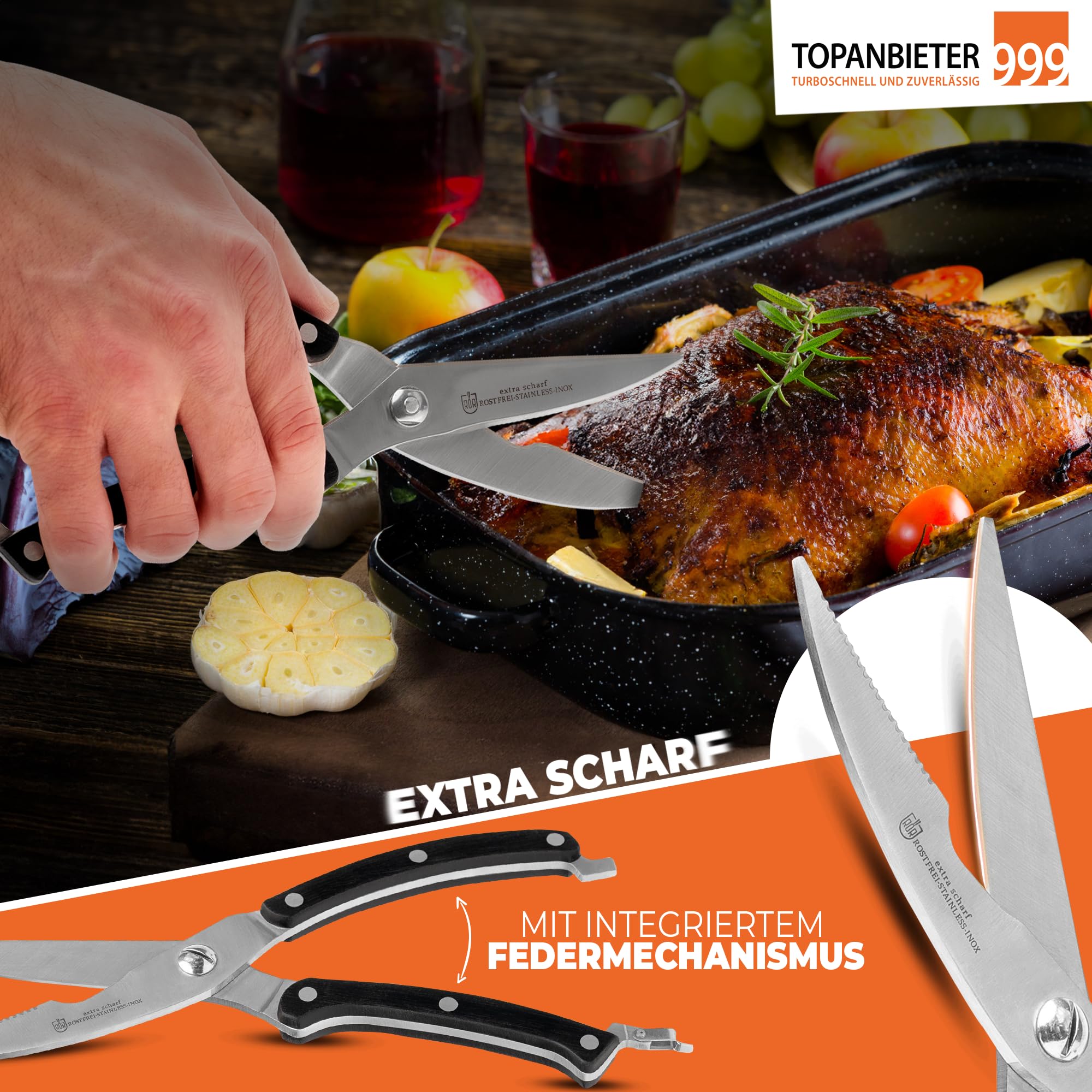 topanbieter999-kochen-genie-en-gefl-gelschere-edelstahl-scharf image 6