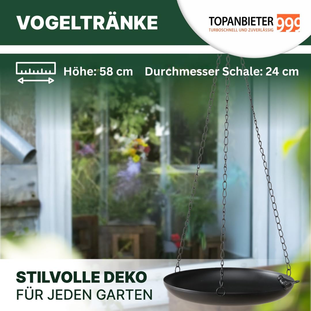 topanbieter999-vogelstation-metall-schwarz-h-ngend-wetterfest image 2