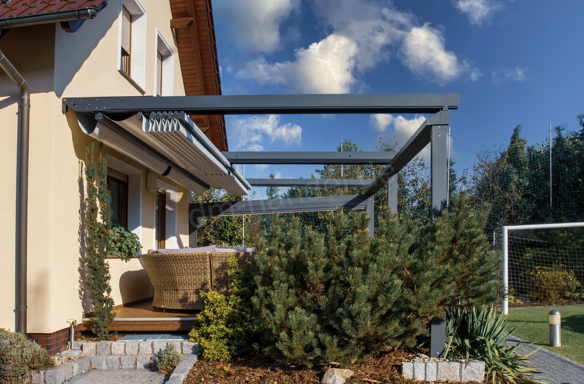 dm-handel-pergola-solid-4x4m-stoffdach-mit-motor image 6