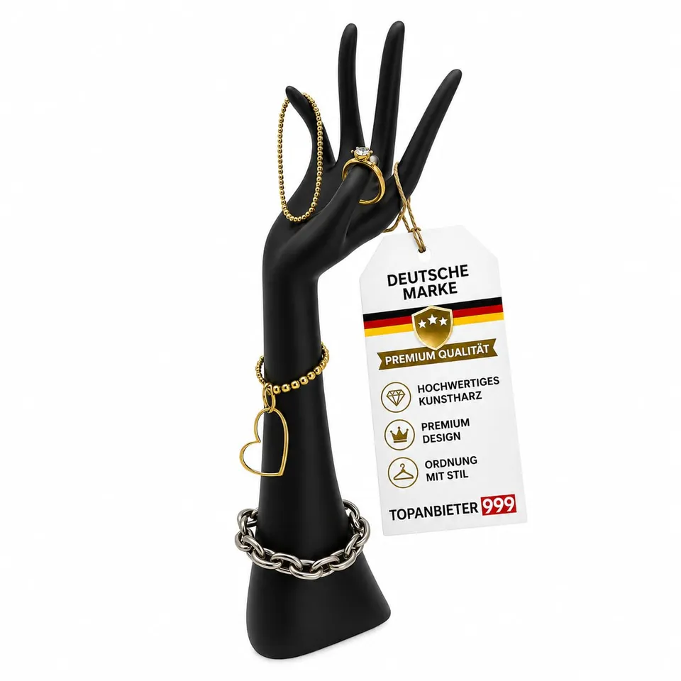 topanbieter999-home-living-schmuckhalter-hand-schwarz-kunstharz image 1