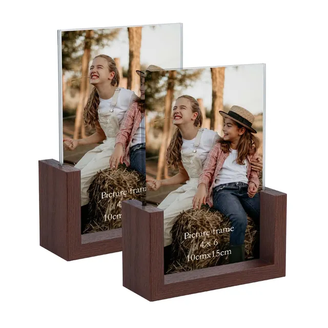rlavbl-bilderrahmen-10x15-glas-braun-u-sockel-2er-set image 1