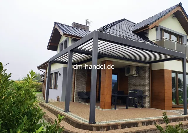 dm-handel-pergola-sb-500-3x3m-lamellenpergola-elektrisch-freistehend image 1