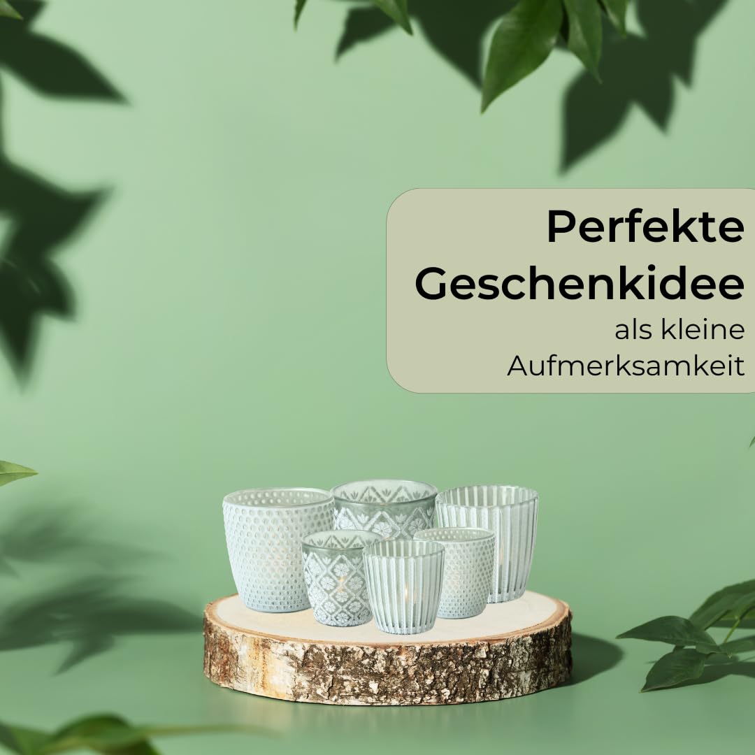 topanbieter999-home-living-teelichthalter-6er-set-gr-n-wei-glas image 8
