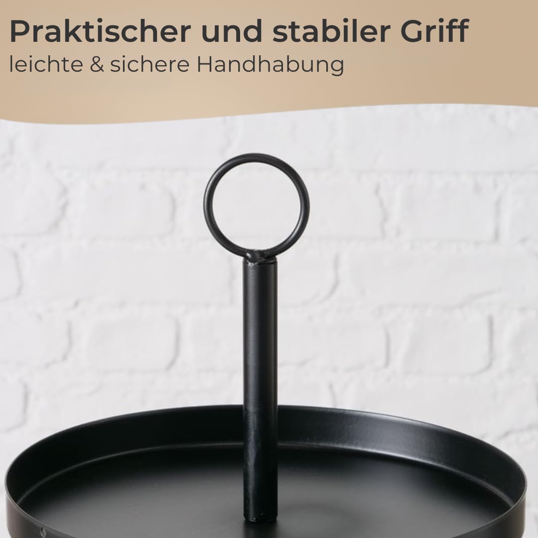 topanbieter999-etagere-2-etagen-schwarz-eisen-30-20-cm image 6