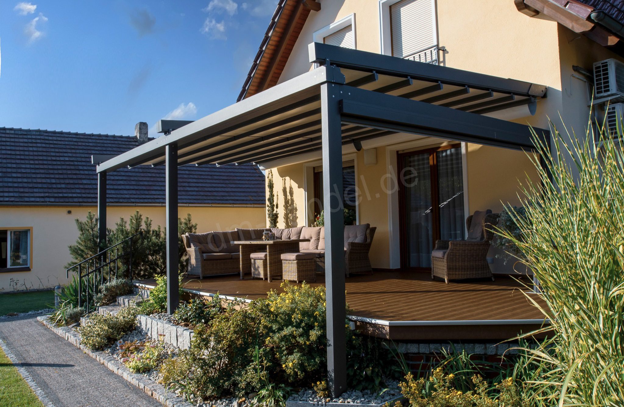 dm-handel-pergola-solid-4x4m-stoffdach-mit-motor image 7