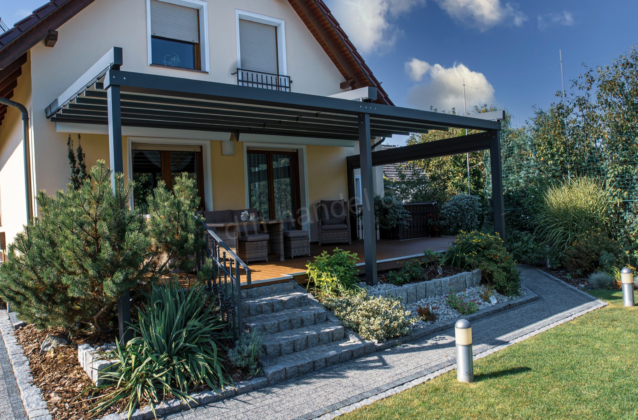 dm-handel-pergola-solid-4x4m-stoffdach-mit-motor image 8