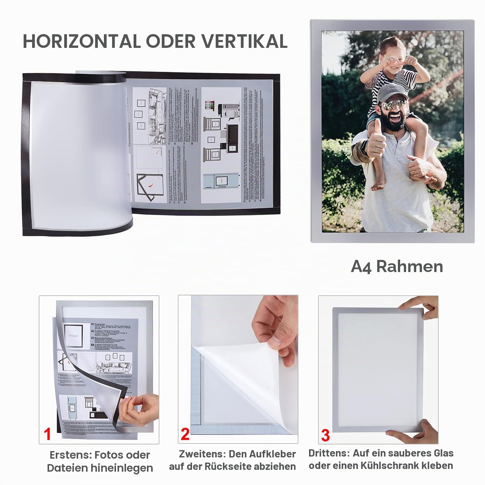 rlavbl-magnetrahmen-a4-silber-12er-set-selbstklebend-pvc image 3