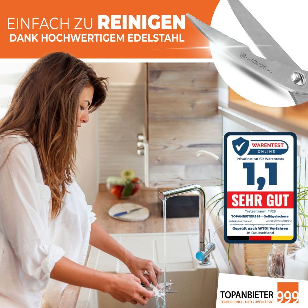 topanbieter999-kochen-genie-en-gefl-gelschere-edelstahl-scharf image 5