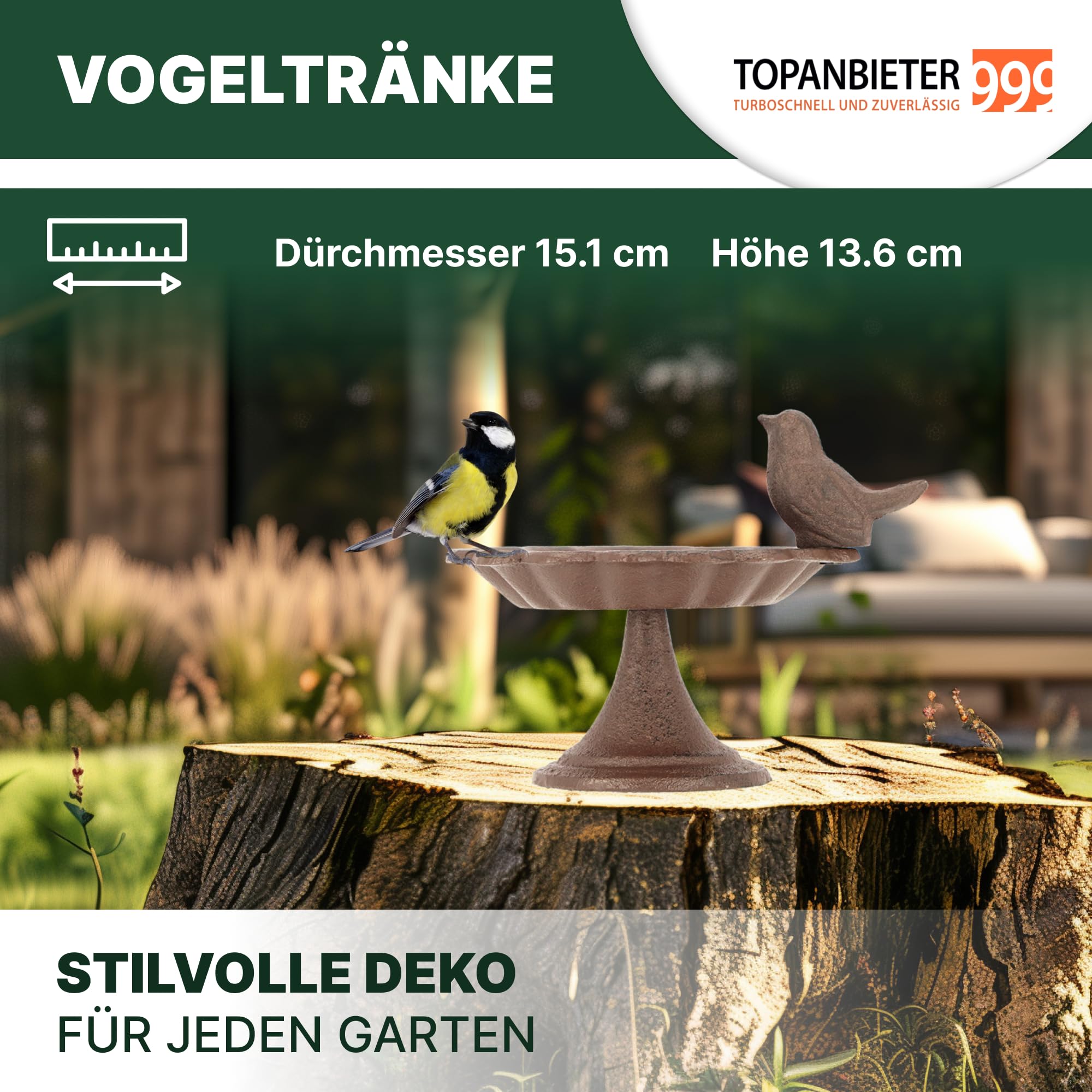 topanbieter999-outdoor-vogeltr-nke-vogel-mit-fu-gusseisen image 2