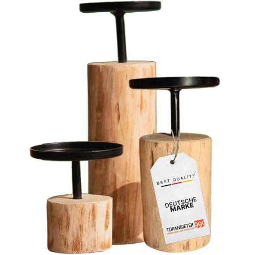 topanbieter999-kerzenst-nder-3er-set-holz-metall-8-22cm image 8
