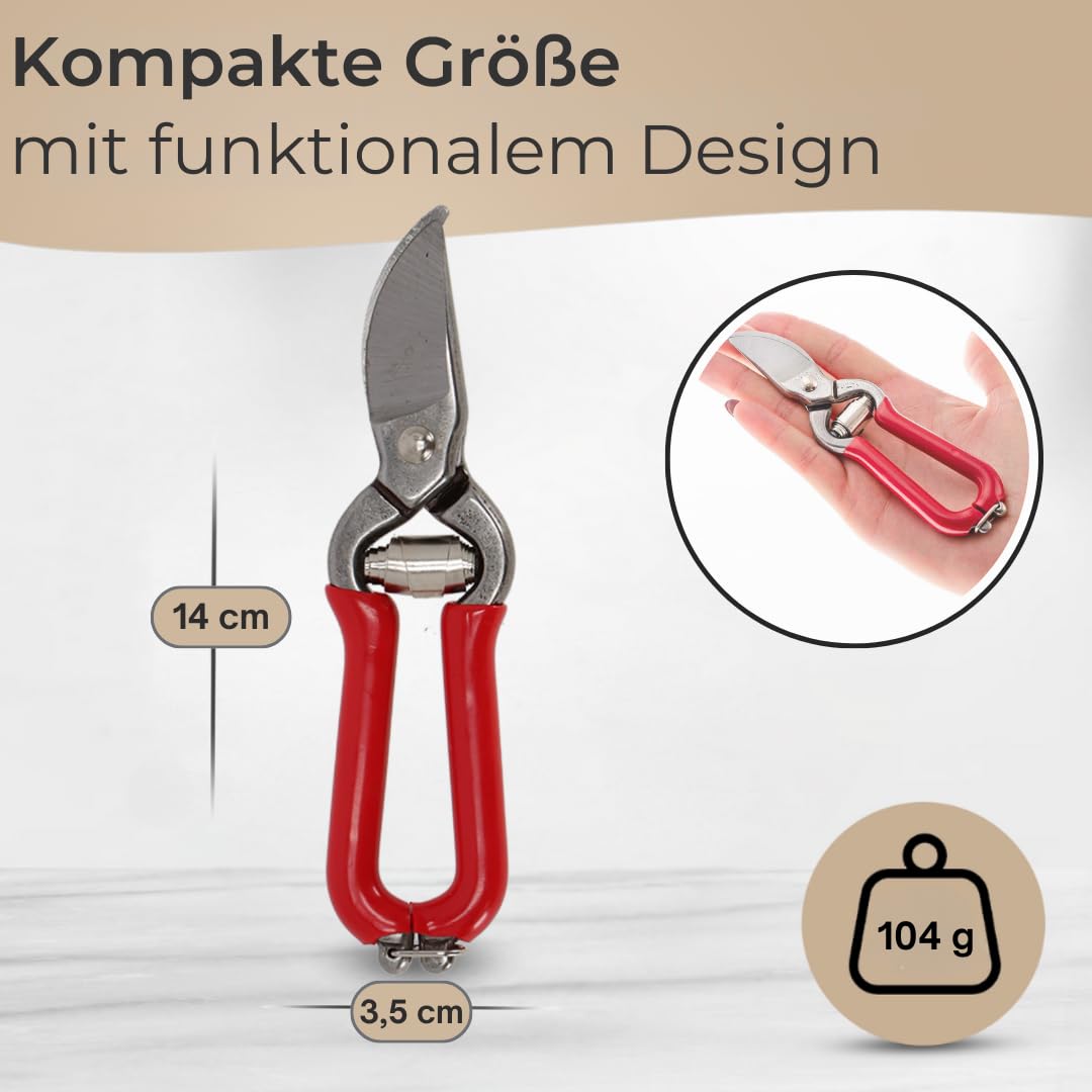 topanbieter999-outdoor-gartenschere-rot-14-cm-klein image 3