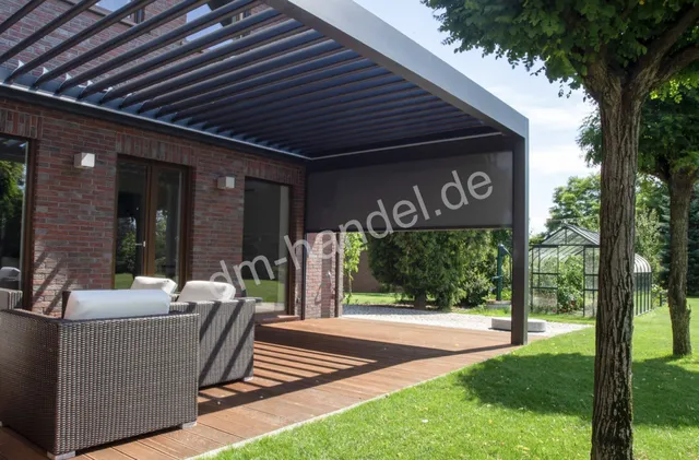 dm-handel-pergola-sb-500-4x2-5m-lamellenpergola-elektrisch-freistehend image 1