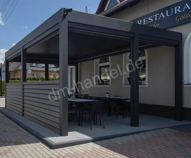 dm-handel-pergola-sb-500-6x3-5m-lamellenpergola-mit-elektromotor image 1