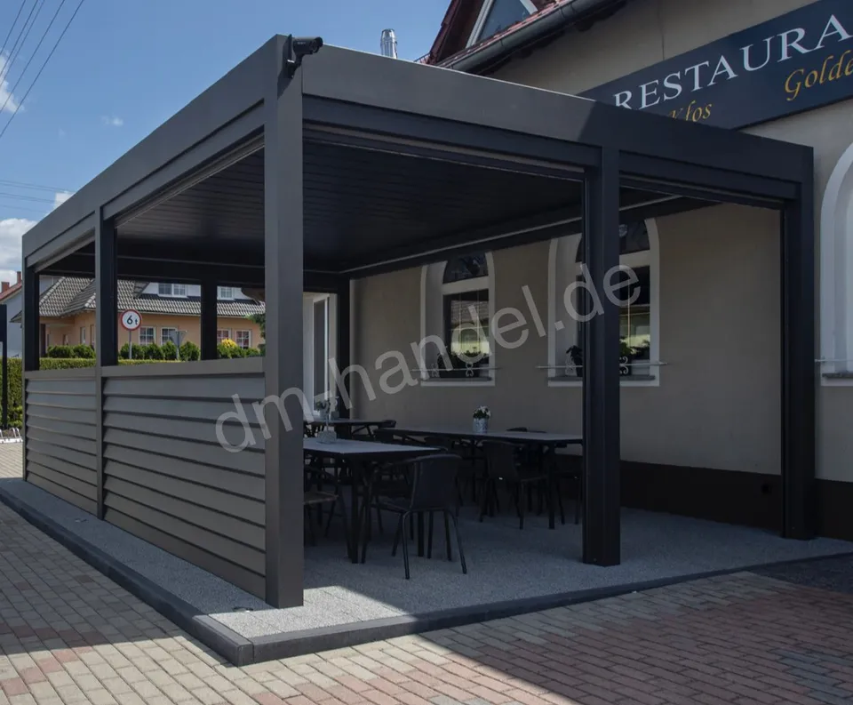 dm-handel-pergola-sb-500-6x3-5m-lamellenpergola-mit-elektromotor image 1