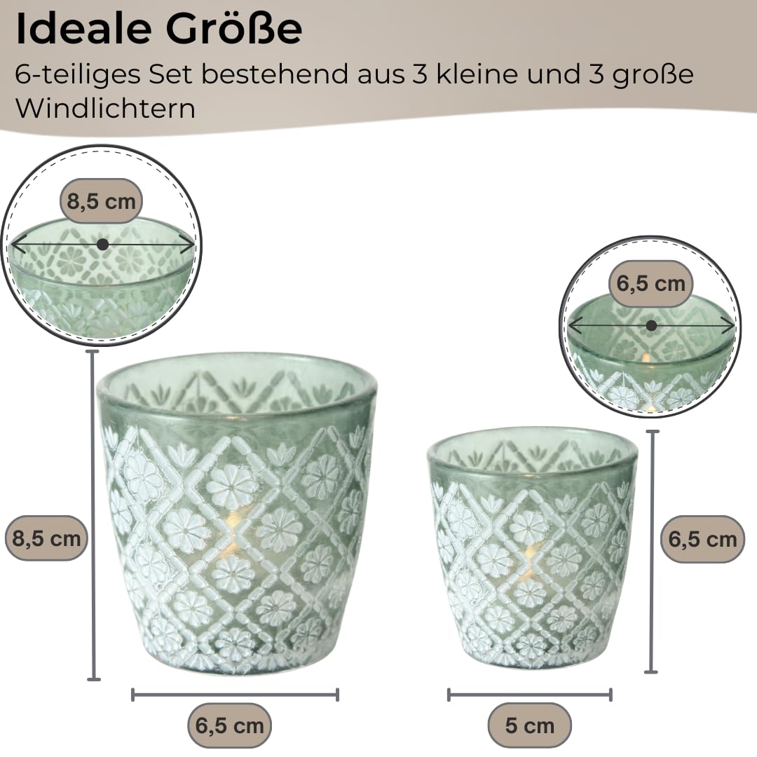 topanbieter999-home-living-teelichthalter-6er-set-gr-n-wei-glas image 2