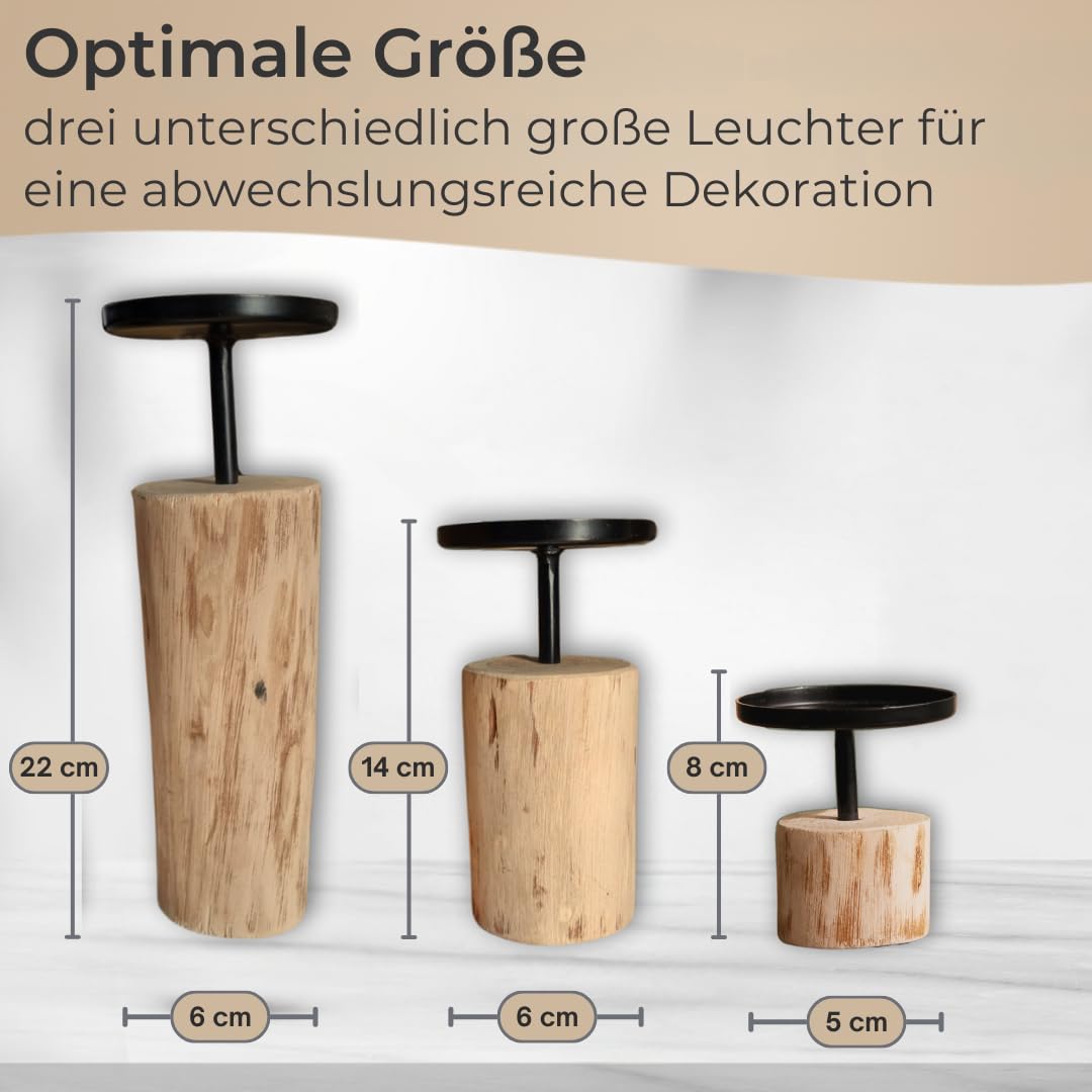 topanbieter999-kerzenst-nder-3er-set-holz-metall-8-22cm image 4